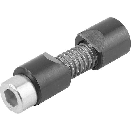 Kipp Shaft Clamp D2=12 L=39 Steel, Comp:Steel K0375.06